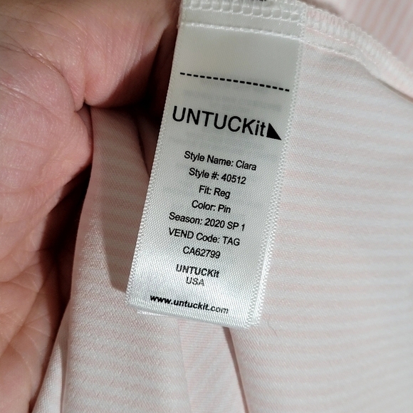 Untuckit Clara Front Tie Button-Down Shirt - Picture 5 of 7